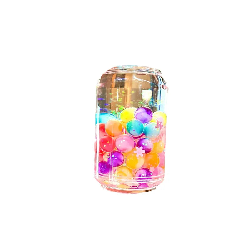 Rainbow Glow-in-the-Dark Candy Bean Keychain