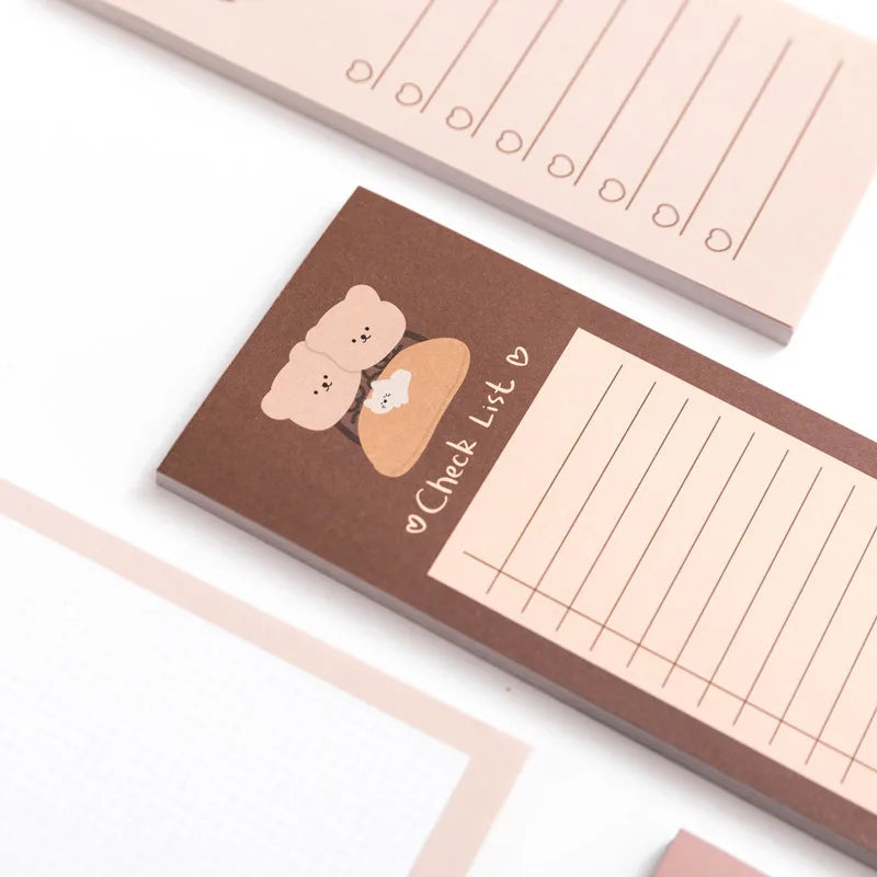 Biscuit Bear Sticky Notes Memo Pad
