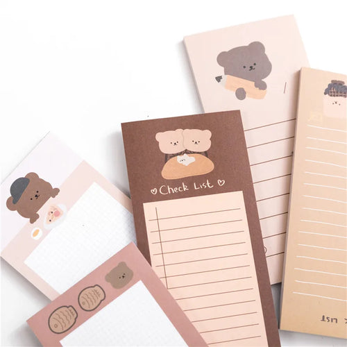 Biscuit Bear Sticky Notes Memo Pad