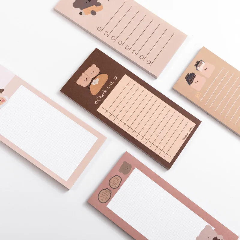 Biscuit Bear Sticky Notes Memo Pad