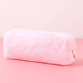 Cute Bean Pink Plush Octagonal Pencil Case