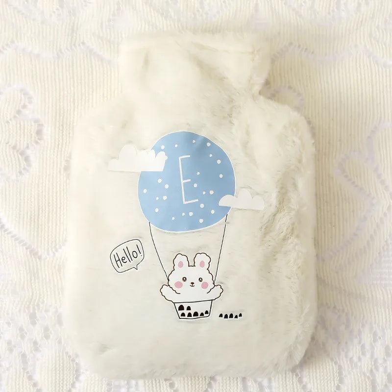 Kawaii White Bunny Plush Small Hot Water Bag