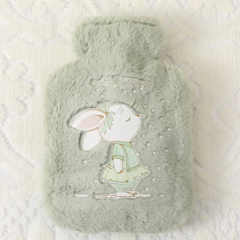Kawaii Olive Bunny Plush Small Hot Water Bag