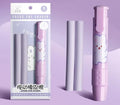 Kawaii Push Eraser Pen (Purple)
