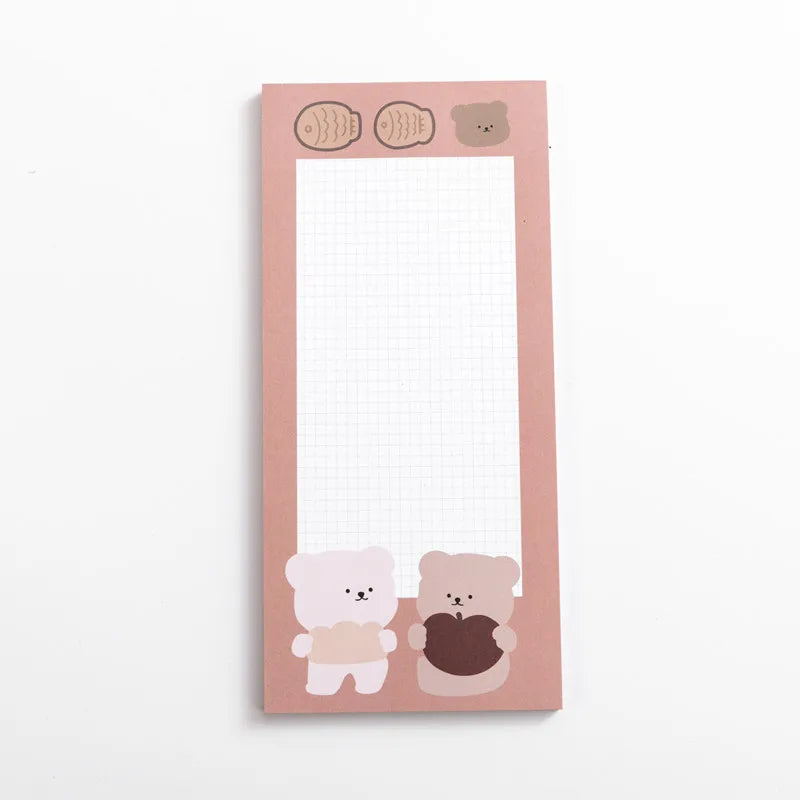 Biscuit Bear Sticky Notes Memo Pad
