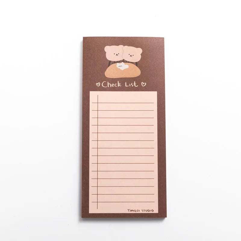 Quiet Bear Sticky Notes Memo Pad