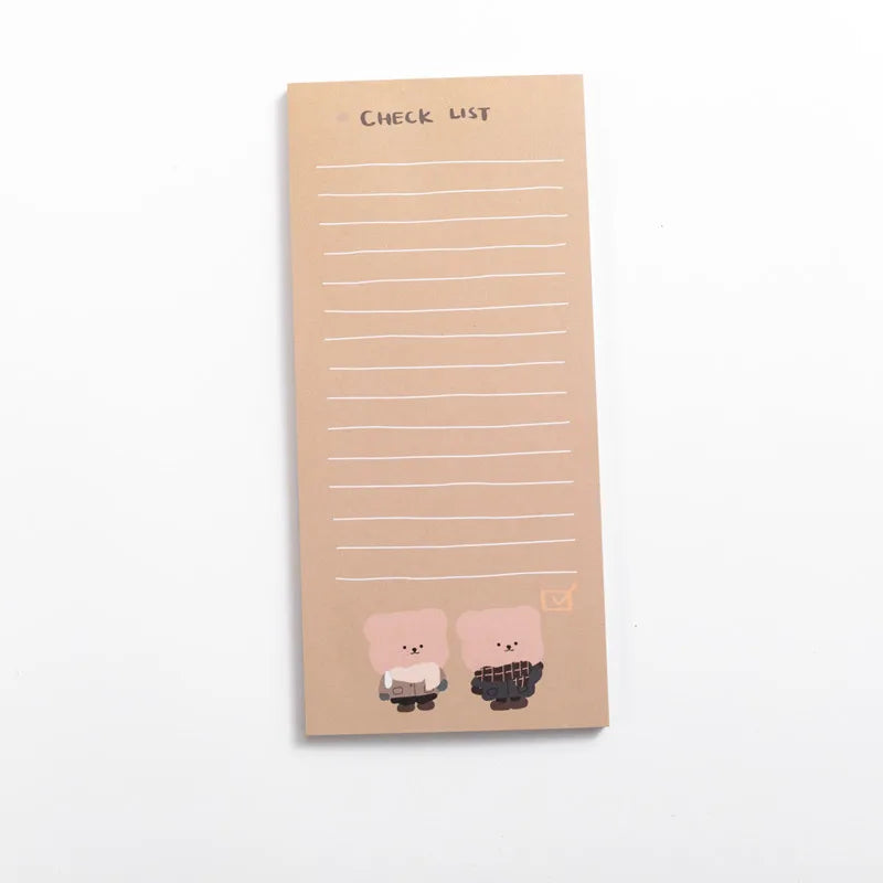 Scarf Bear Sticky Notes Memo Pad