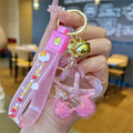 Pink Ocean Petals Keychain