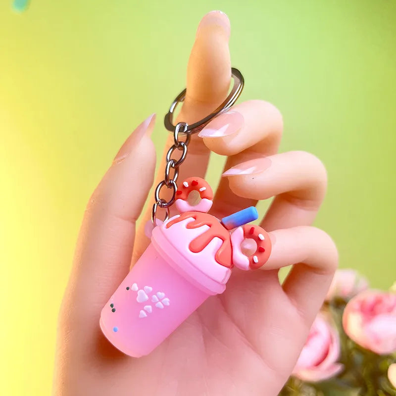 Ice Cream Pink Keychain