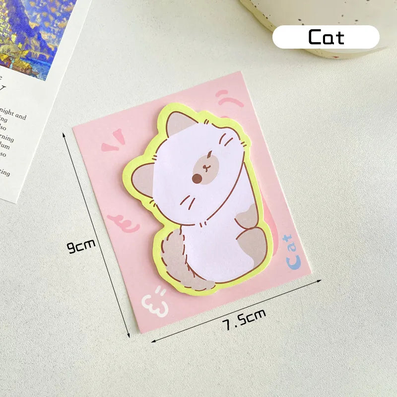 Kawaii Cartoon Cat Sticky Notes