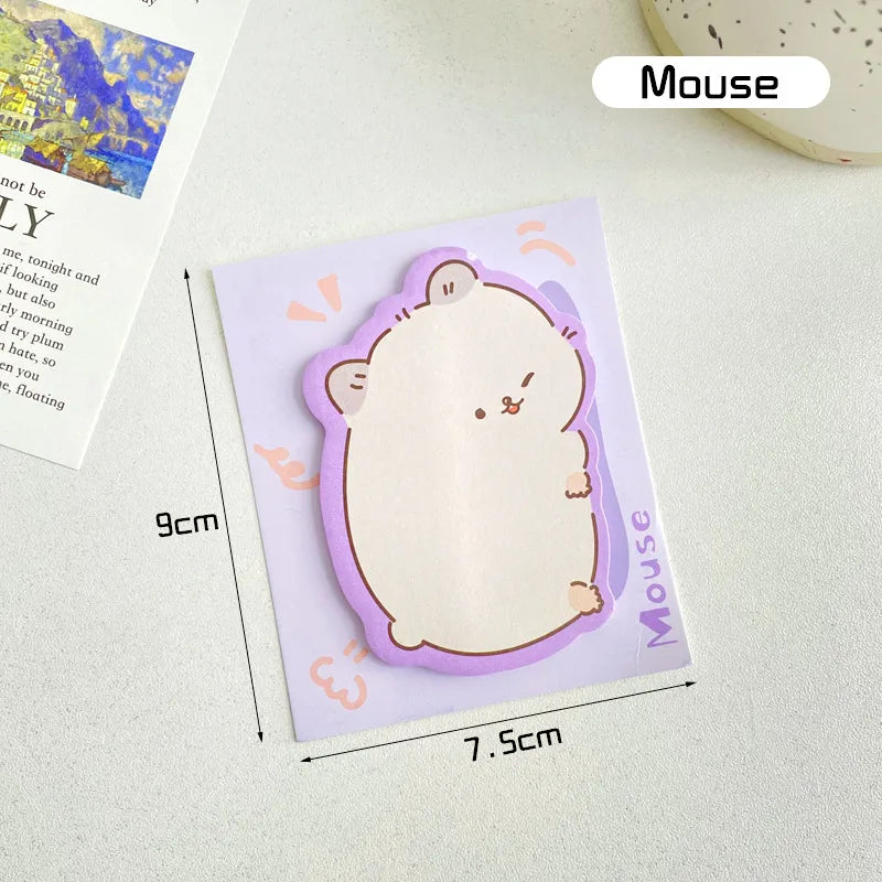 Kawaii Cartoon Mouse Sticky Notes