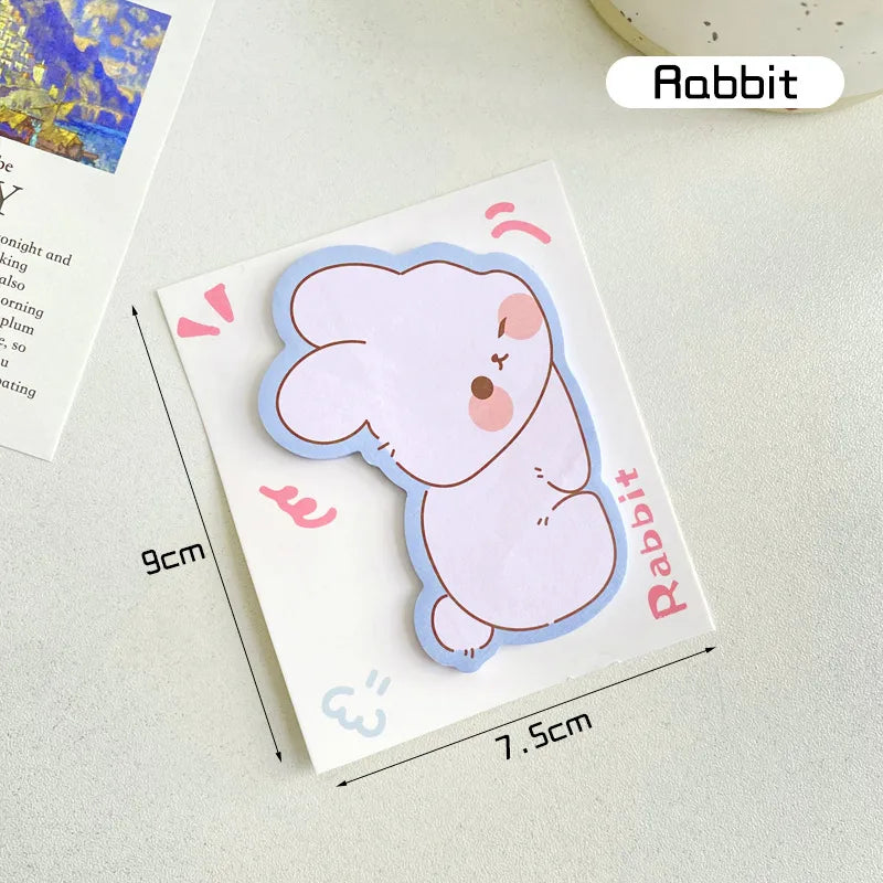 Kawaii Cartoon Rabbit Sticky Notes