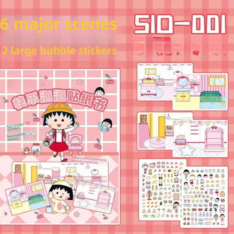 Cherry Ball Girl Kawaii Dress-up Sticker Book