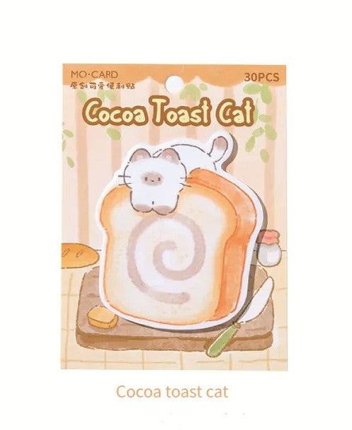 Cocoa Toast Cat Sticky Notes
