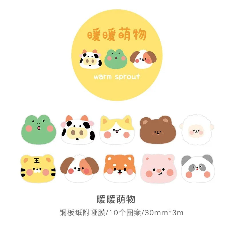 Kawaii Animal Decorative Sticker Tape