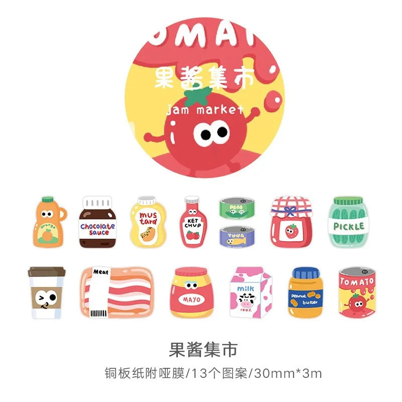 Kawaii Jam Market Decorative Sticker Tape
