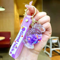 Bubble Bead Candy Glow-in-the-Dark Keychain (Purple)