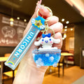Bubble Bead Bathtub Glow-in-the-Dark Keychain (Blue)