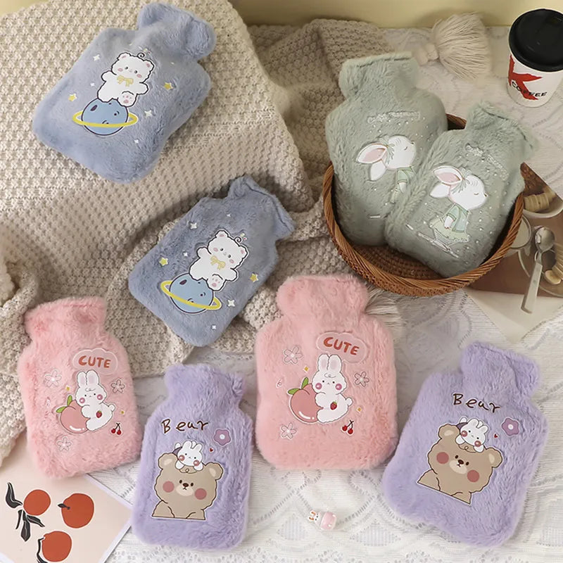 Kawaii Olive Bunny Plush Small Hot Water Bag