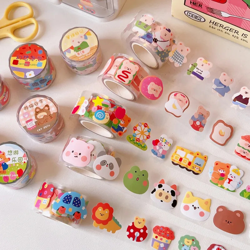 Kawaii Animal Decorative Sticker Tape